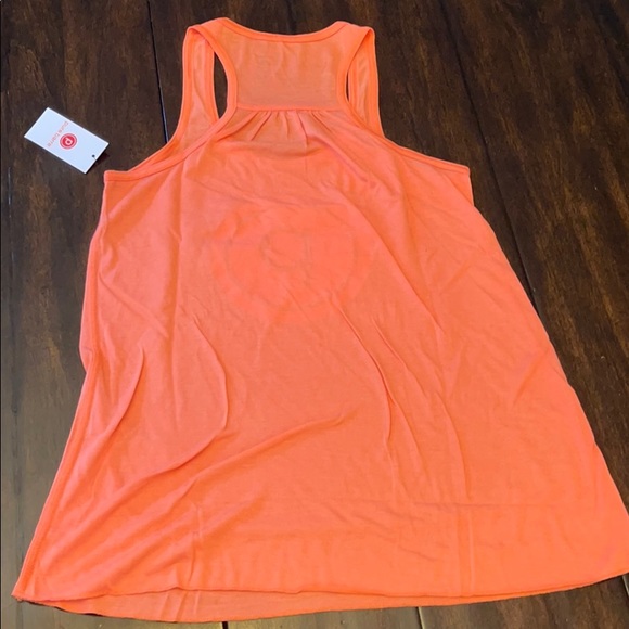 Pure Barre Flowy Tank Coral Color - Picture 3 of 3